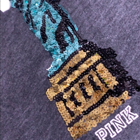 Rare Victoria Secret Pink Statue of Liberty sequin embellished tank top small - Picture 3 of 7